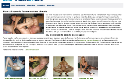 Sexe-Mature69.com : pour baiser des femmes mures dans toutes les positions